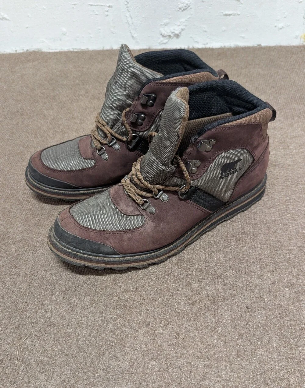 SOREL Men's Madson Sport Waterproof Brown Lace-Up Hiking Boots (11.5)